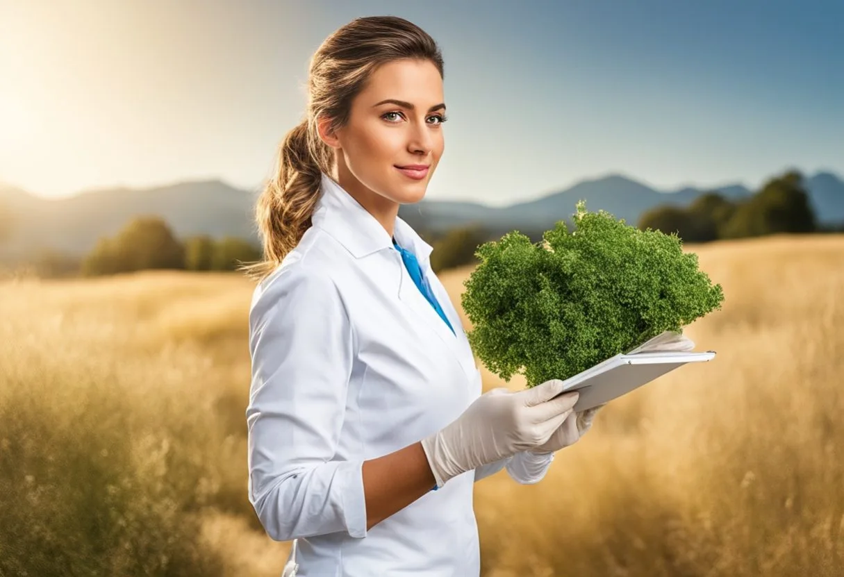 Imagen de un profesional de Biología realizando actividades propias de los estudios realizados