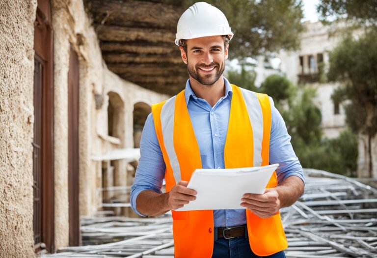 Imagen de un profesional de Doble grado en Ingeniería Civil y Arquitectura Técnica realizando actividades propias de los estudios realizados