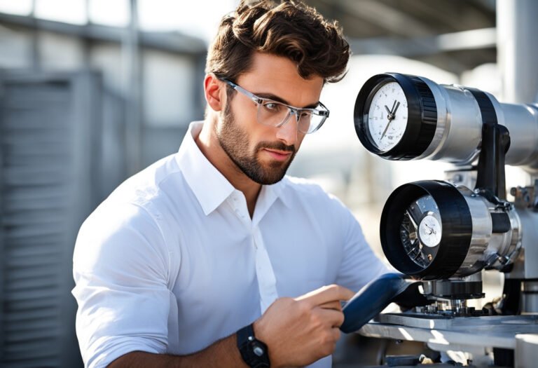 Imagen de un profesional de Doble grado en Ingeniería Mecánica e Ingeniería Electrónica Industrial y Automática realizando actividades propias de los estudios realizados