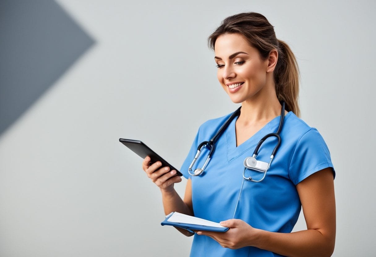 Imagen de un profesional de Medicina realizando actividades propias de los estudios realizados