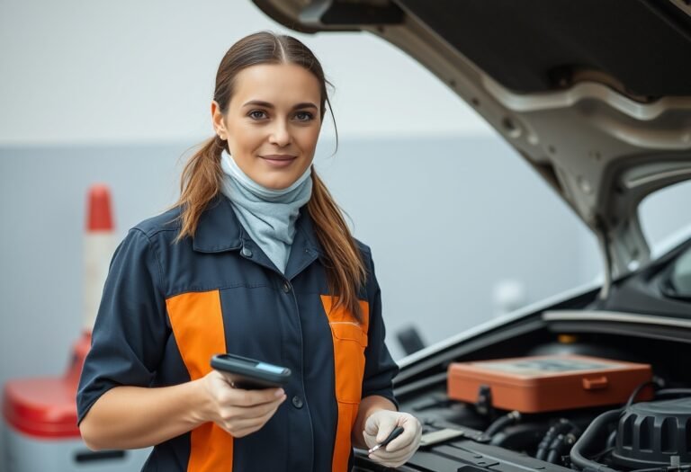 Imagen de un profesional de Técnico en Electromecánica de Vehículos Automóviles realizando actividades propias de los estudios realizados